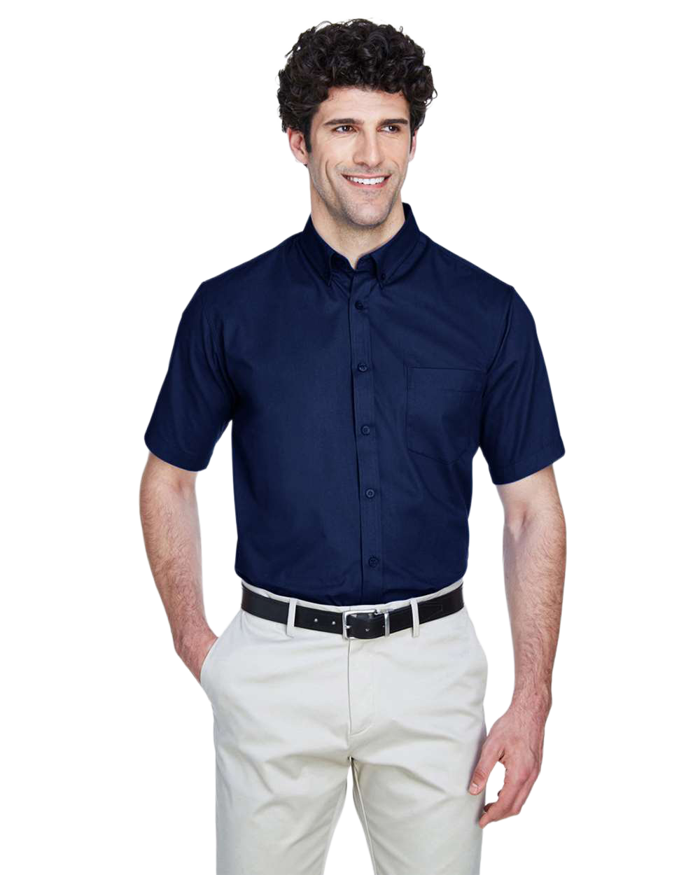 Men Dress Shirt Short Sleeve